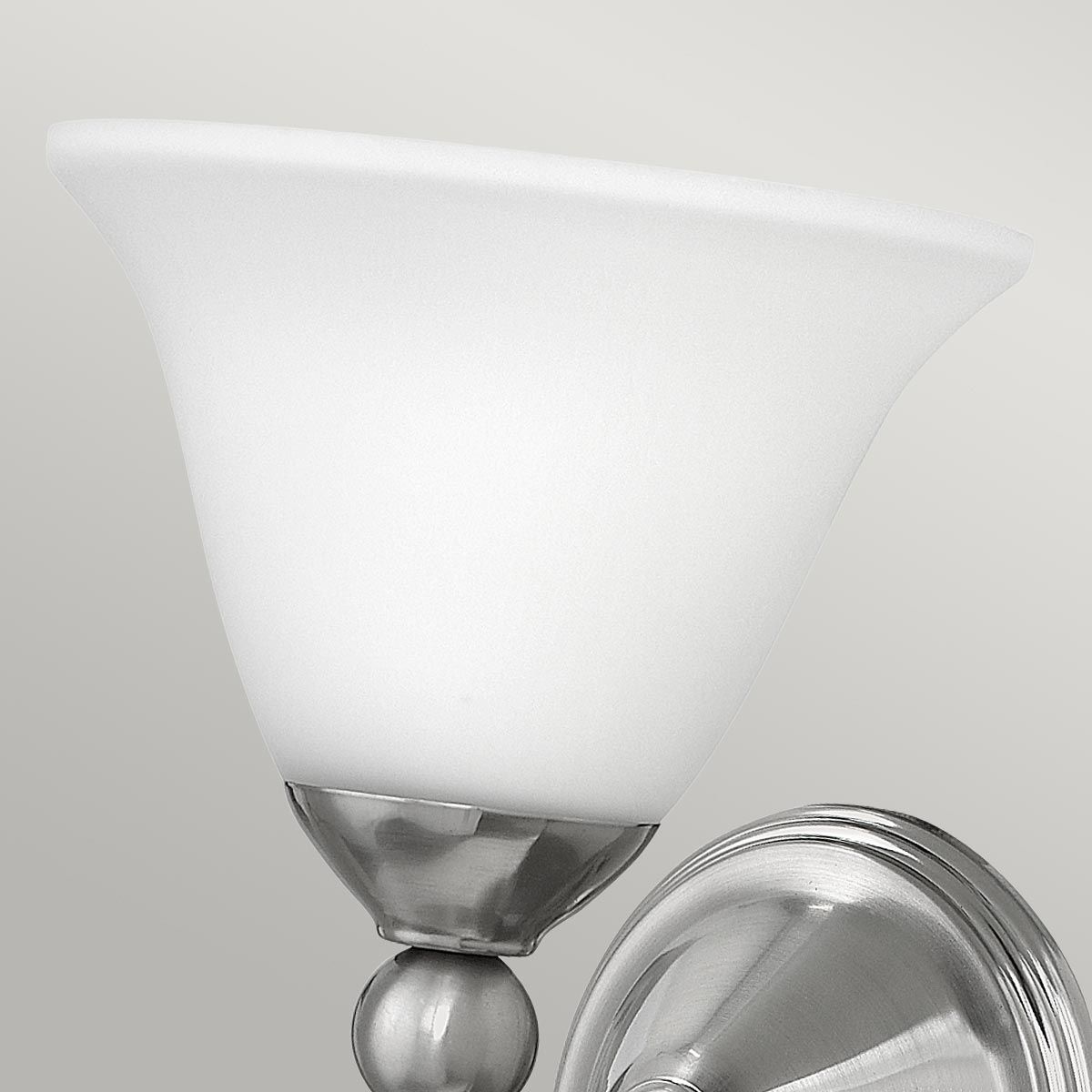 Elegant Bolla Modern Wall Sconce in Brushed Nickel