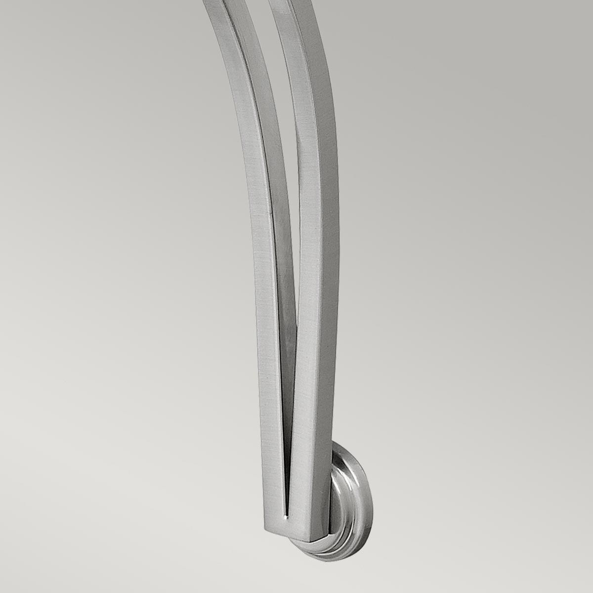 Elegant Bolla Modern Wall Sconce in Brushed Nickel
