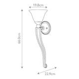 Elegant Bolla Modern Wall Sconce in Brushed Nickel