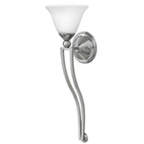 Elegant Bolla Modern Wall Sconce in Brushed Nickel