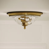 New England Brass Flush Light