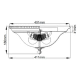 New England Brass Flush Light