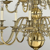 Cambridge Classic 15-Light Brass Chandelier