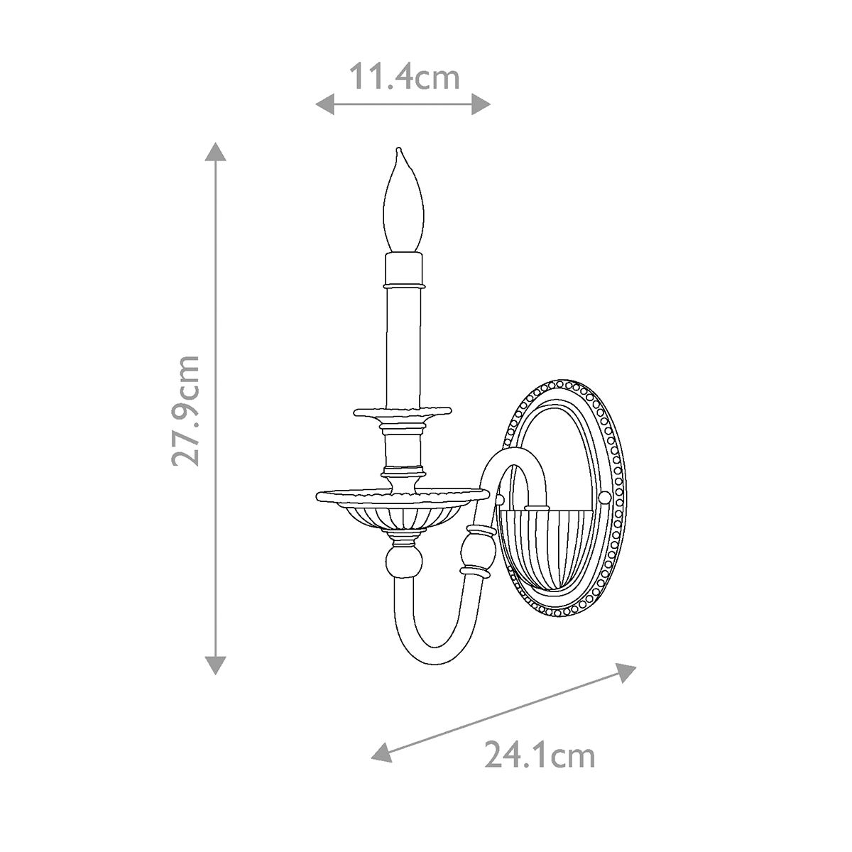 Heritage Brass Wall Sconce