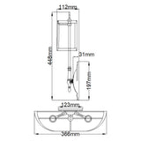 Cambridge Dual-Light Brass Wall Sconce