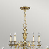 Cambridge 25-Light Brass Chandelier with Classic Elegance