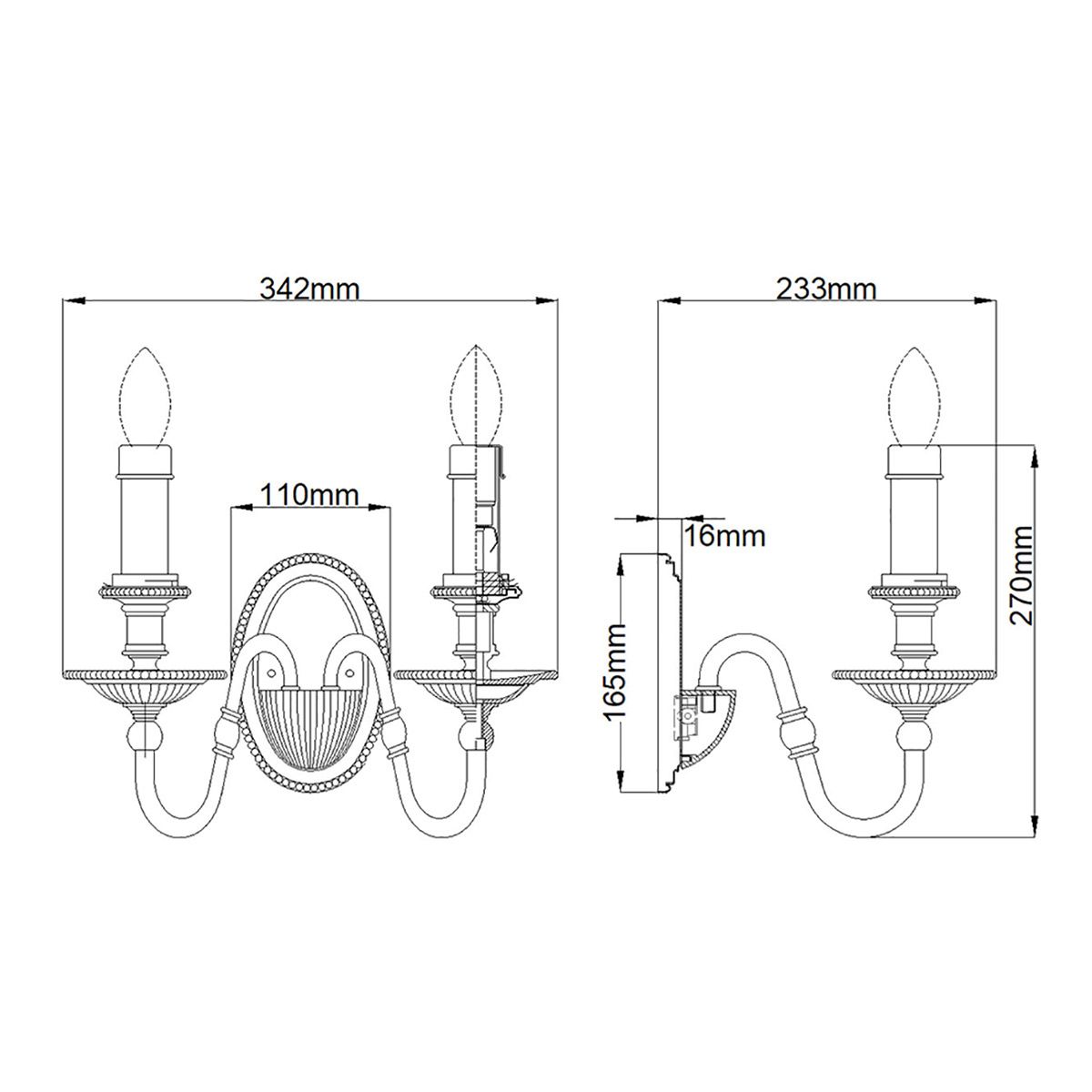 New England Elegance Wall Fixture