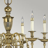 Cambridge 6-Light Timeless Brass Chandelier