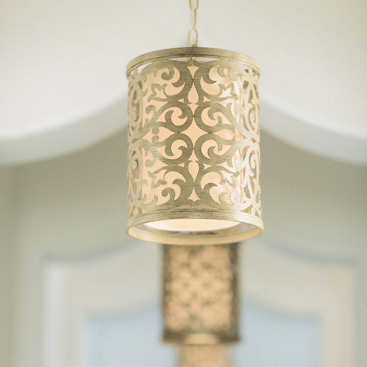 Elegant Brushed Champagne Pendant Light