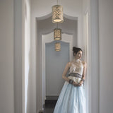 Elegant Brushed Champagne Pendant Light