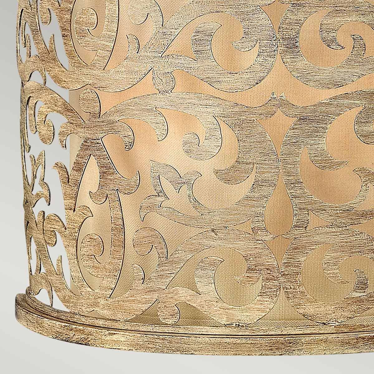 Elegant Carabel Brushed Champagne Wall Fixture