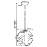 Carson Vintage Iron Outdoor Pendant Light