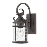 Casa Olde Black Rustic Scrollwork Wall Lantern