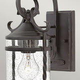 Casa Olde Black Rustic Scrollwork Wall Lantern