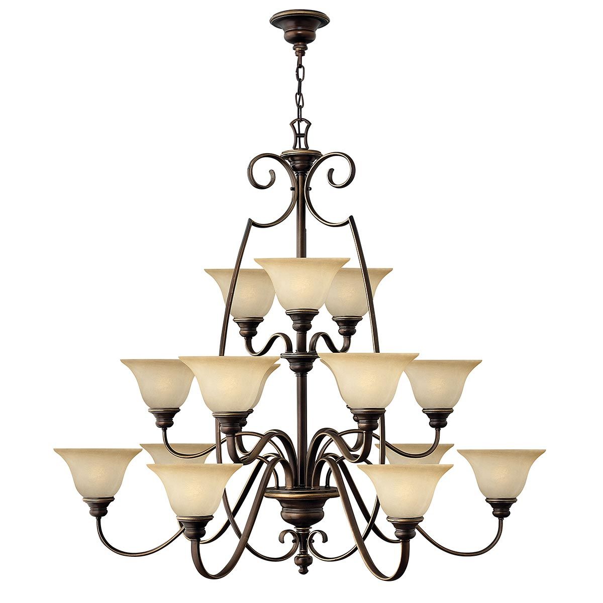 Antique Bronze Elegance 15-Light Chandelier