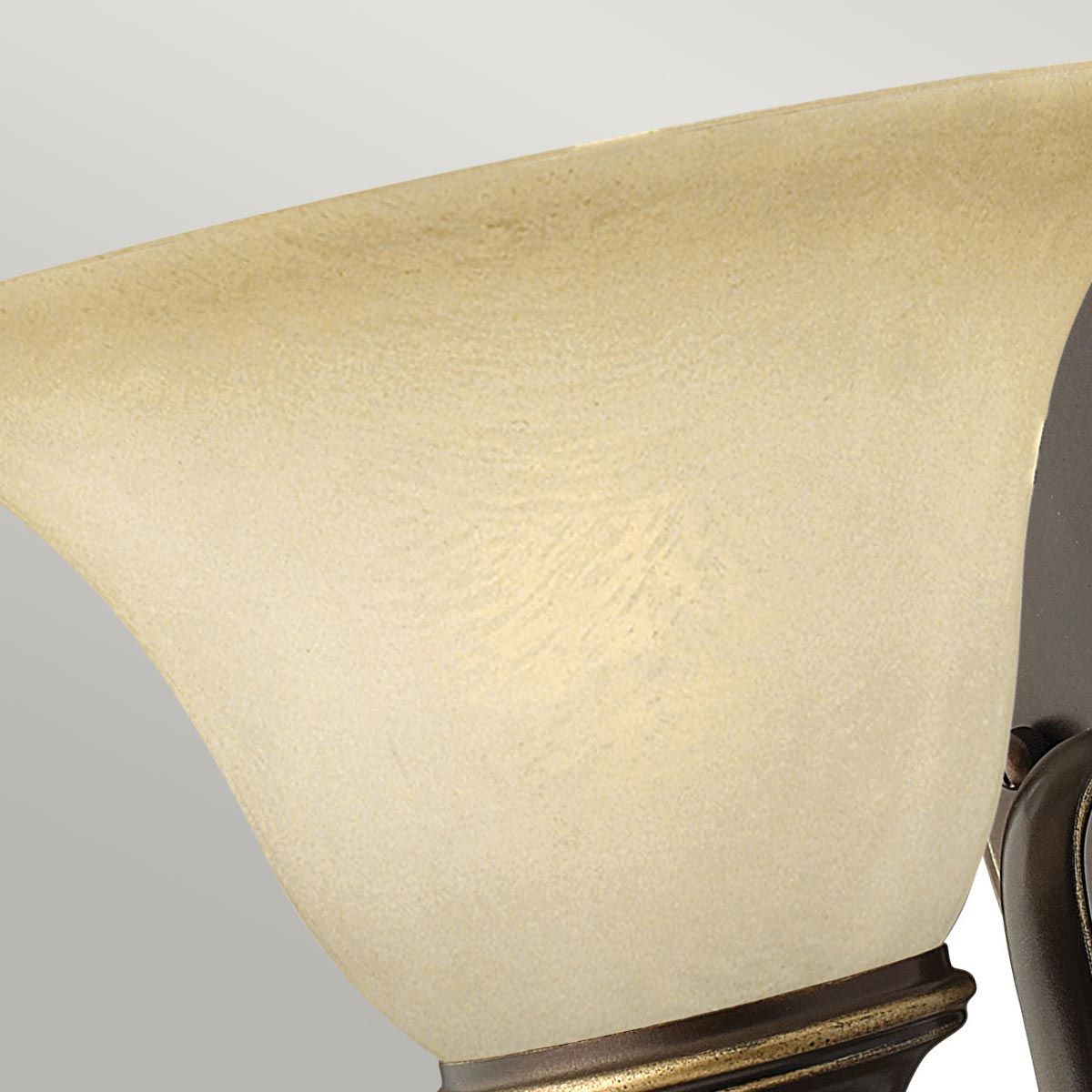 Antique Bronze Cello Wall Sconce with Faux Alabaster Glass