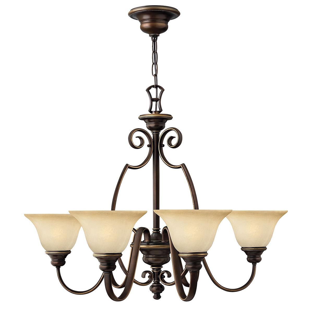 Elegance in Bronze: 6-Light Chandelier