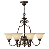 Elegance in Bronze: 6-Light Chandelier