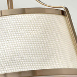 Charlotte Brushed Caramel Semi-Flush Light Fixture