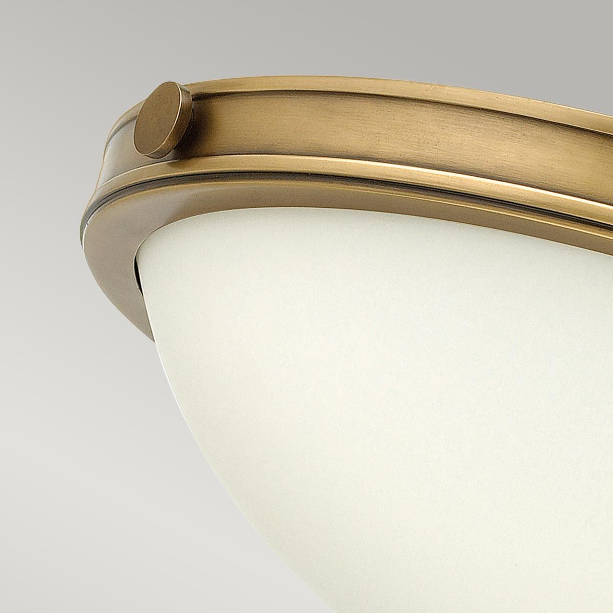 Heritage Brass Collier Mid-Century Flush Ceiling Light