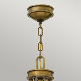 Heritage Brass Collier 5-Light Mid-Century Chandelier