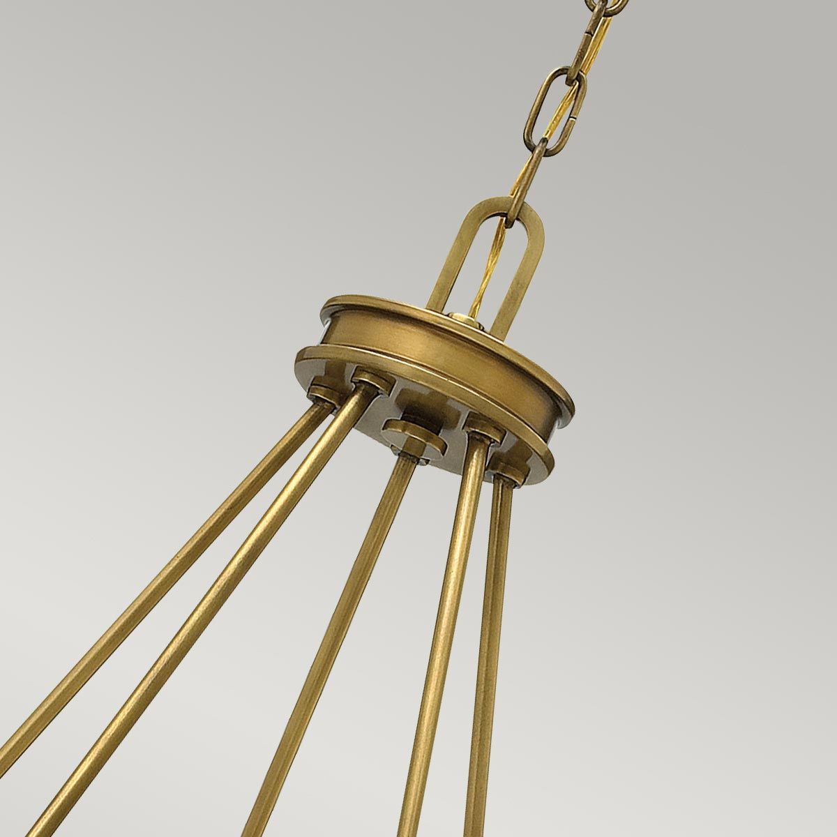 Heritage Brass Collier 5-Light Mid-Century Chandelier