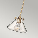 Congress Brushed Caramel Glass Pendant Light