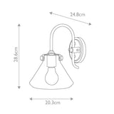 Timeless Chrome Glass Wall Sconce