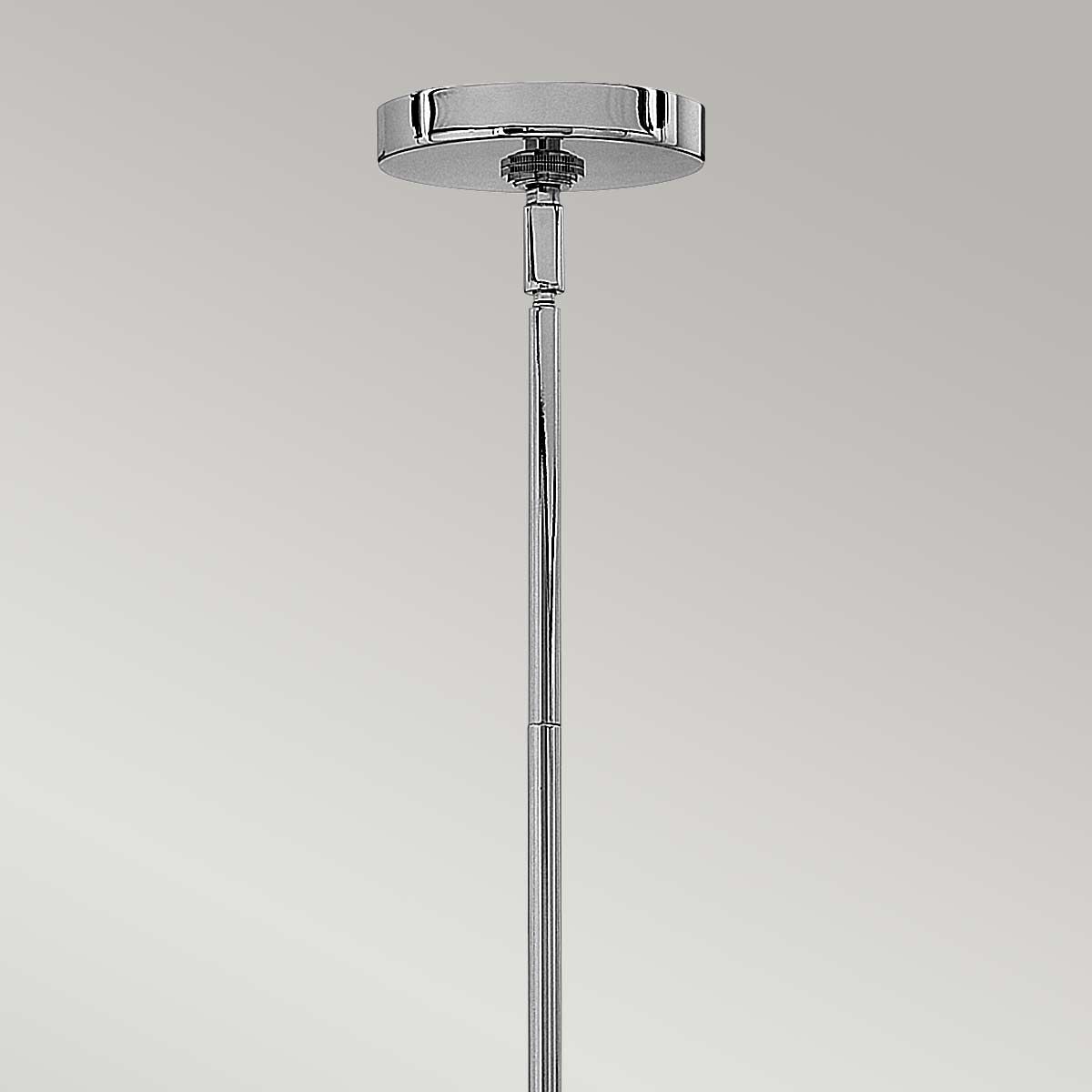 Contemporary Elegance: Congress Chrome Glass Chandelier