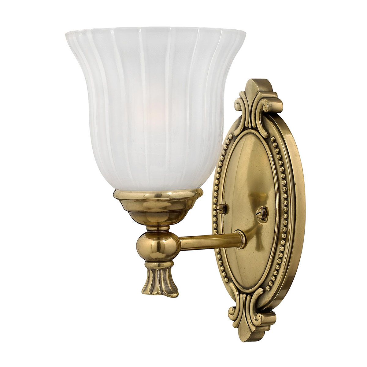 Francoise Brushed Brass Classic Bathroom Wall Light Fixture
