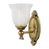 Francoise Brushed Brass Classic Bathroom Wall Light Fixture