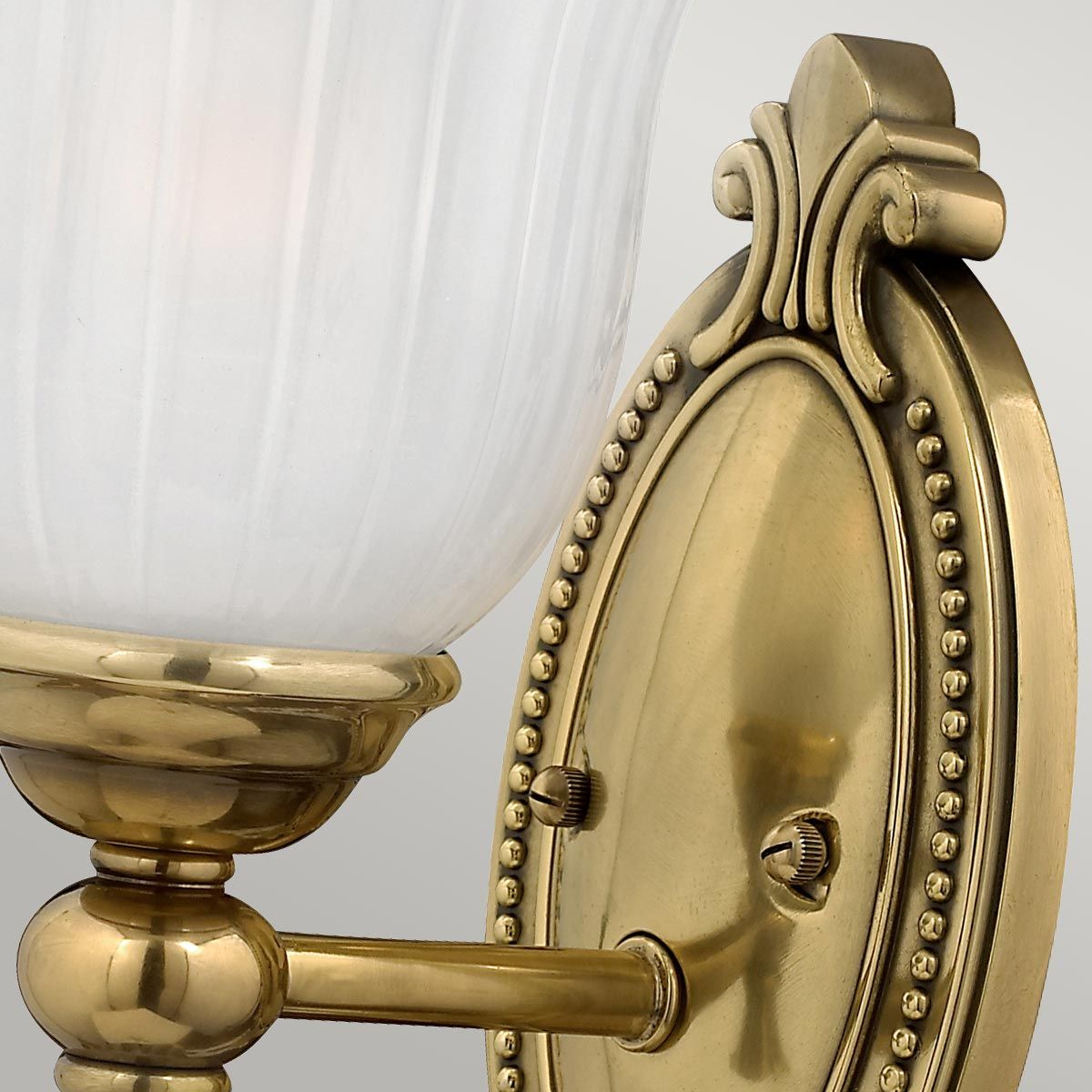 Francoise Brushed Brass Classic Bathroom Wall Light Fixture
