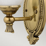 Francoise Brushed Brass Classic Bathroom Wall Light Fixture