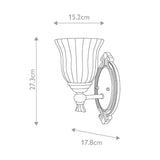 Francoise Brushed Brass Classic Bathroom Wall Light Fixture