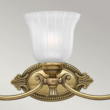 Francoise Burnished Brass Triple Mirror Wall Sconce