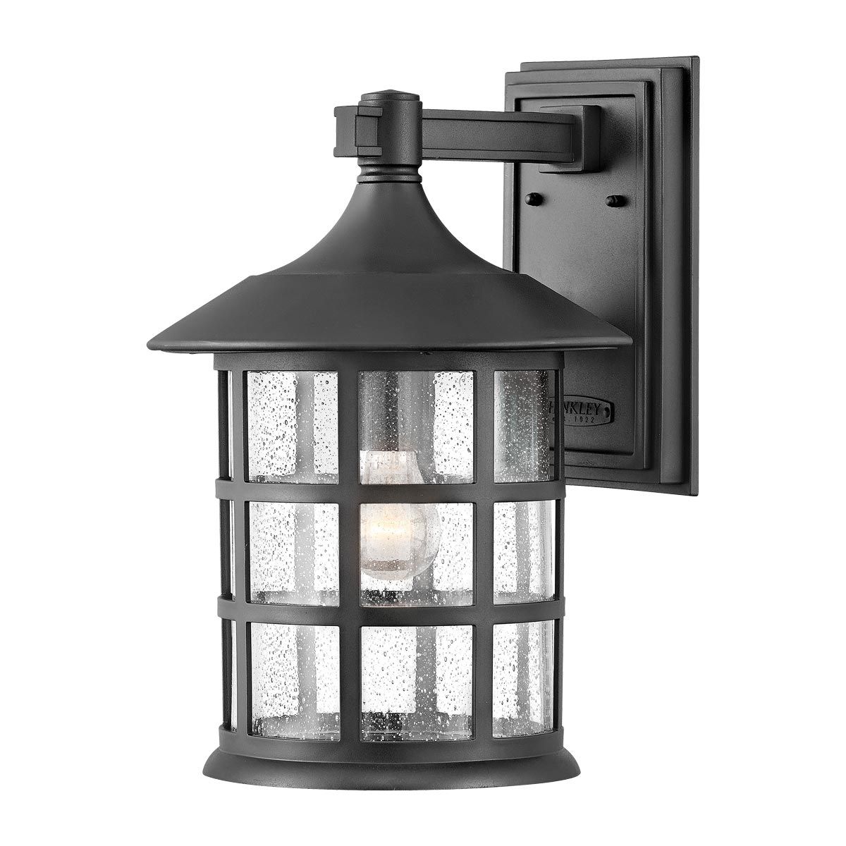Freeport Large Textured Black Outdoor Wall Lantern