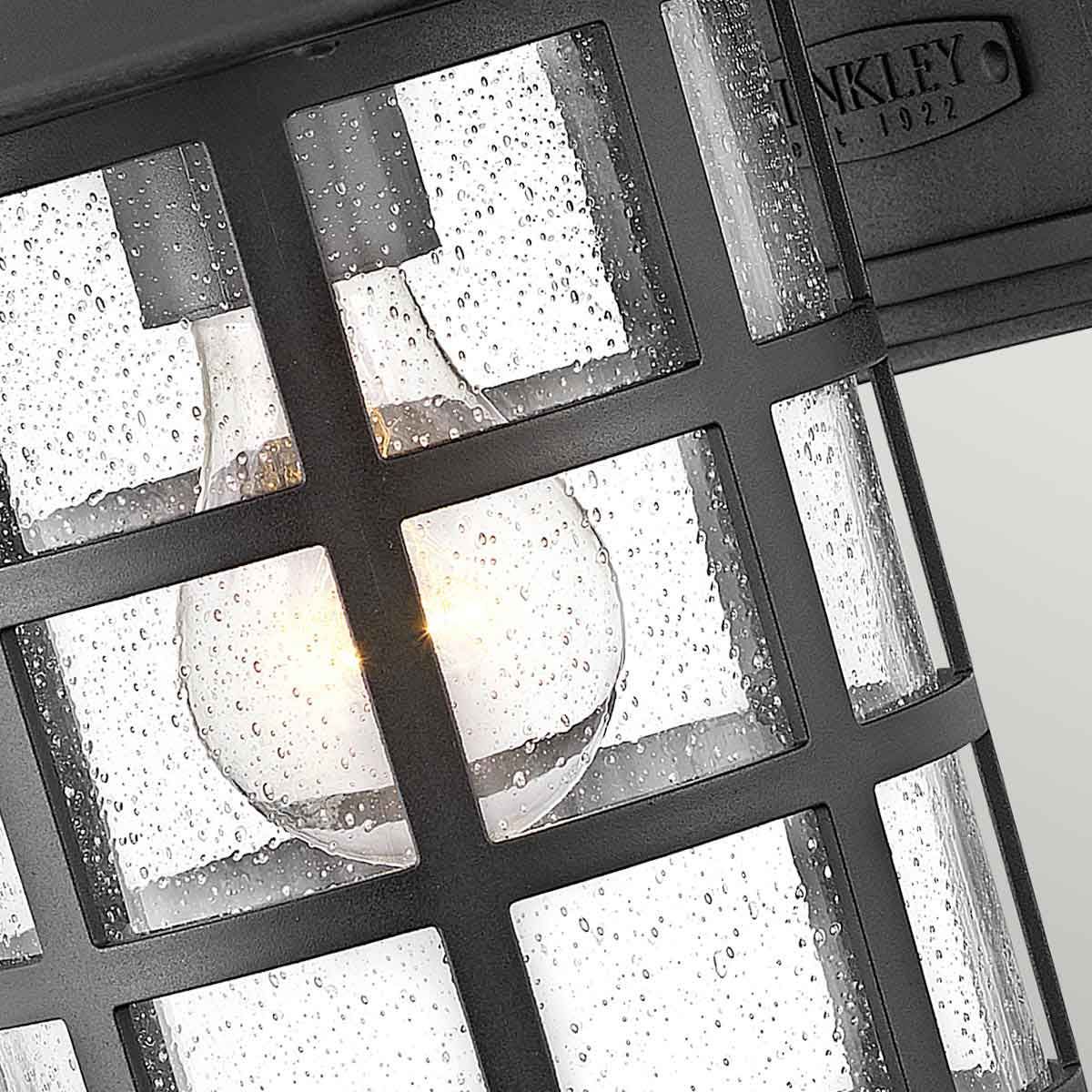 Classic New England-Style Medium Wall Lantern in Textured Black