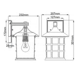 Freeport Medium Exterior Wall Lantern in Textured White