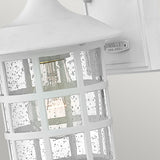 Classic New England 1-Light Textured White Outdoor Wall Lantern
