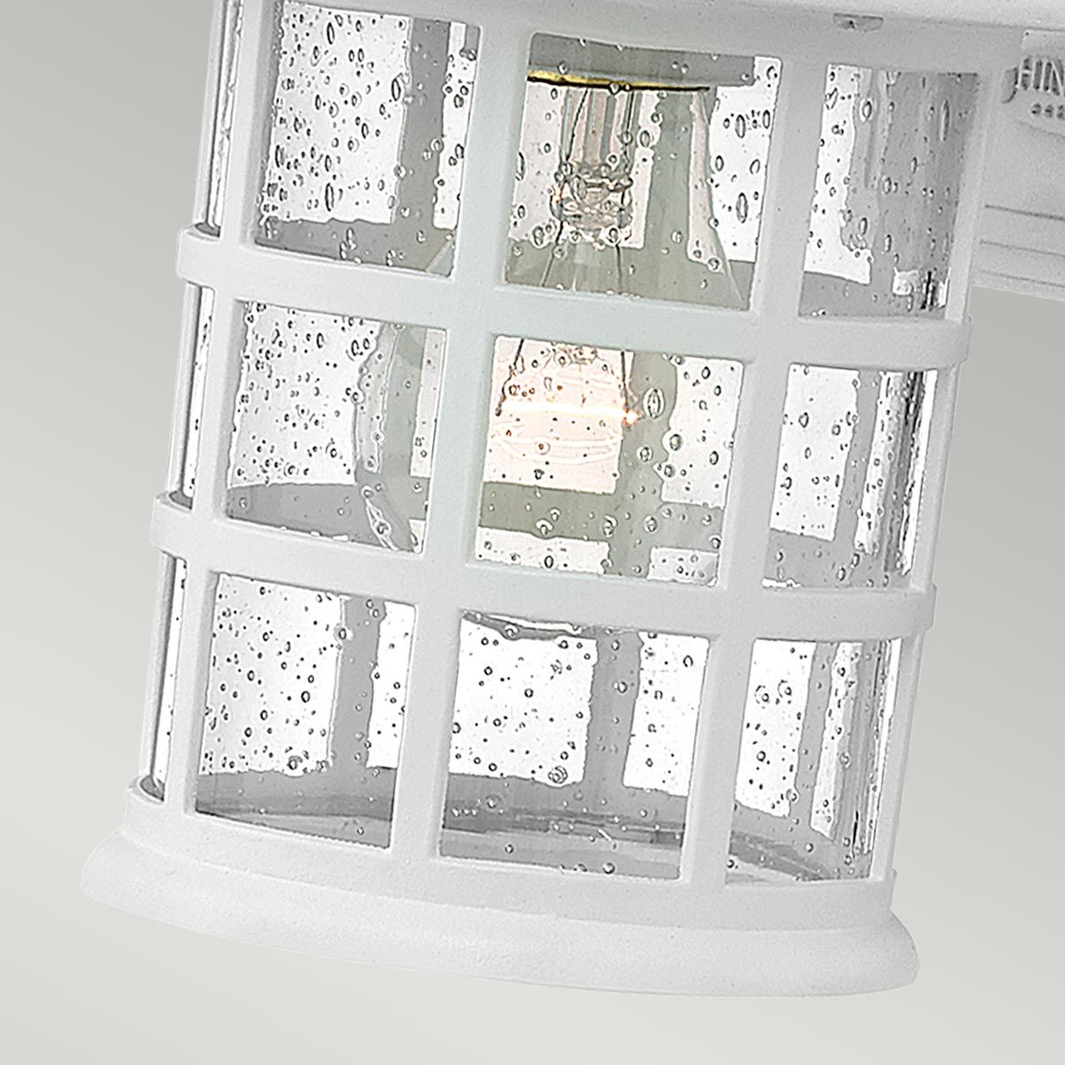Classic New England 1-Light Textured White Outdoor Wall Lantern