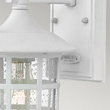 Classic New England 1-Light Textured White Outdoor Wall Lantern