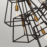 Fulton Industrial Elegance 7-Light Bronze Chandelier