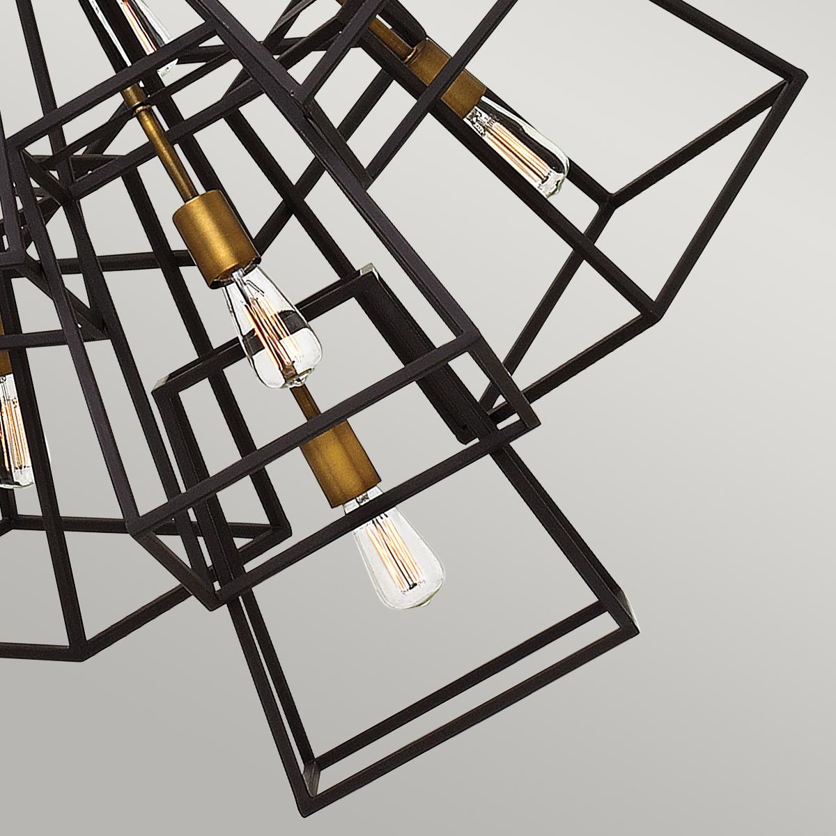 Fulton Industrial Elegance 7-Light Bronze Chandelier