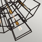 Fulton Industrial Elegance 7-Light Bronze Chandelier
