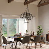Fulton Industrial Elegance 7-Light Bronze Chandelier