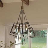 Fulton Industrial Elegance 7-Light Bronze Chandelier
