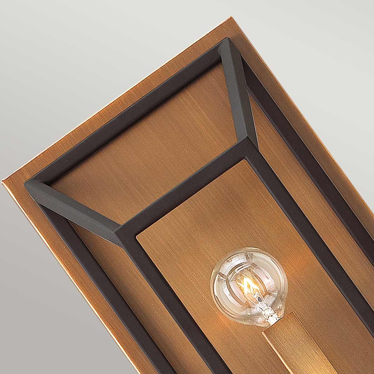 Fulton Industrial-Style Dual Wall Light with Frosted Ribbed Glass
