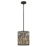 Vintage Bronze Gemma Mini Crystal Pendant Light