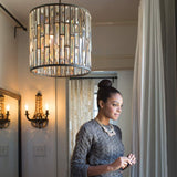 Vintage Bronze Gemma Mini Crystal Pendant Light