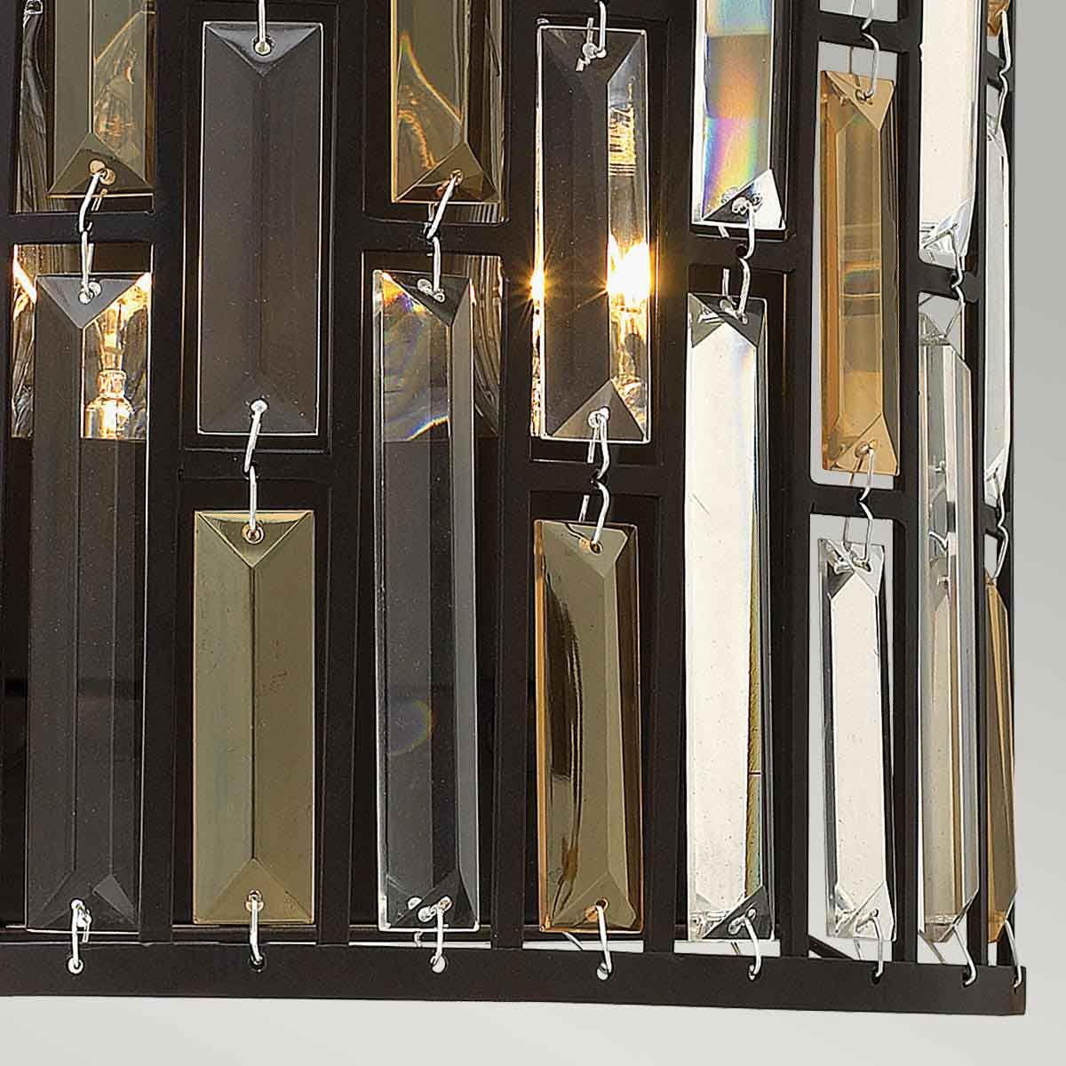 Vintage Bronze Gemma Dual-Light Wall Sconce